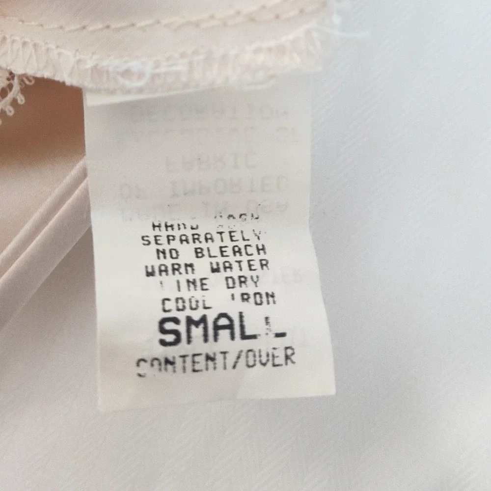 Vintage Christian Dior Cami Small Satin Lace Trim USA Made Lingerie Top Coquette